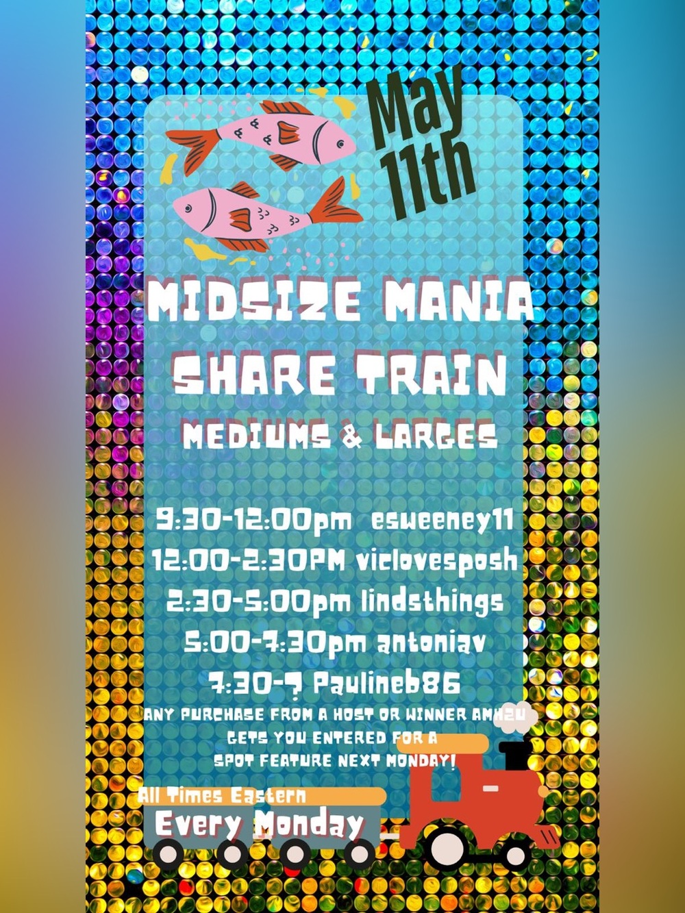 Midsize Mania Share Show Train w/feature @amh2u